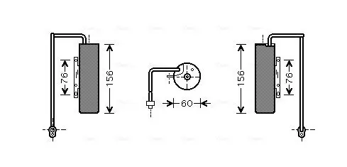 Trockner, Klimaanlage AVA QUALITY COOLING OLD453