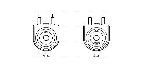 Ölkühler, Motoröl AVA QUALITY COOLING PE3285