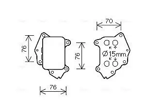 Ölkühler, Motoröl AVA QUALITY COOLING PE3396