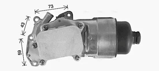 Ölkühler, Motoröl AVA QUALITY COOLING PE3396H Bild Ölkühler, Motoröl AVA QUALITY COOLING PE3396H