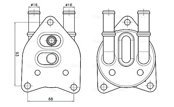 Ölkühler, Automatikgetriebe AVA QUALITY COOLING PE3432