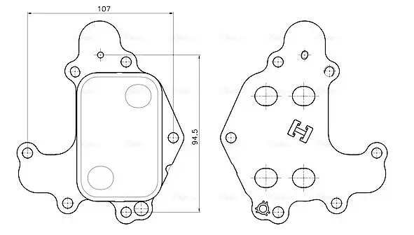 Ölkühler, Motoröl AVA QUALITY COOLING PE3434