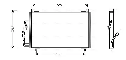 Kondensator, Klimaanlage AVA QUALITY COOLING PE5182