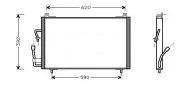 Kondensator, Klimaanlage AVA QUALITY COOLING PE5182