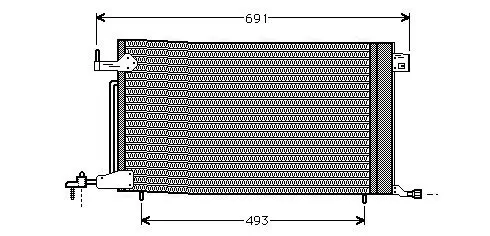 Kondensator, Klimaanlage AVA QUALITY COOLING PE5186 Bild Kondensator, Klimaanlage AVA QUALITY COOLING PE5186