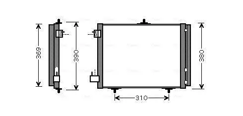 Kondensator, Klimaanlage AVA QUALITY COOLING PEA5295D Bild Kondensator, Klimaanlage AVA QUALITY COOLING PEA5295D