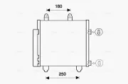 Kondensator, Klimaanlage AVA QUALITY COOLING PE5398D