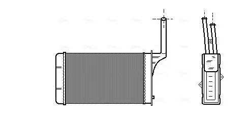 Wärmetauscher, Innenraumheizung AVA QUALITY COOLING PE6049 Bild Wärmetauscher, Innenraumheizung AVA QUALITY COOLING PE6049