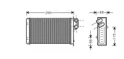 Wärmetauscher, Innenraumheizung AVA QUALITY COOLING PE6100