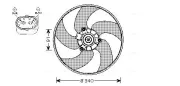 Lüfter, Motorkühlung 12 V AVA QUALITY COOLING PE7522