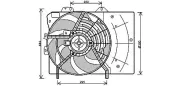 Lüfter, Motorkühlung 12 V AVA QUALITY COOLING PE7539