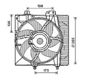 Lüfter, Motorkühlung 12 V AVA QUALITY COOLING PE7550