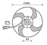 Lüfter, Motorkühlung 12 V AVA QUALITY COOLING PE7557