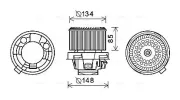 Innenraumgebläse 12 V AVA QUALITY COOLING PE8374