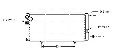 Kühler, Motorkühlung AVA QUALITY COOLING PEA2085