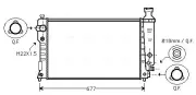 Kühler, Motorkühlung AVA QUALITY COOLING PEA2125