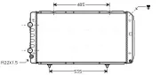 Kühler, Motorkühlung AVA QUALITY COOLING PEA2146