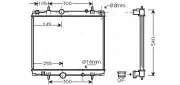 Kühler, Motorkühlung AVA QUALITY COOLING PEA2237