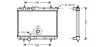 Kühler, Motorkühlung AVA QUALITY COOLING PEA2247