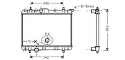 Kühler, Motorkühlung AVA QUALITY COOLING PEA2247