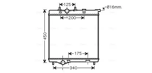 Kühler, Motorkühlung AVA QUALITY COOLING PEA2298