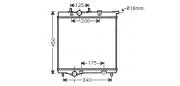 Kühler, Motorkühlung AVA QUALITY COOLING PEA2298