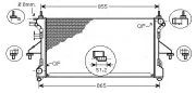 Kühler, Motorkühlung AVA QUALITY COOLING PEA2308