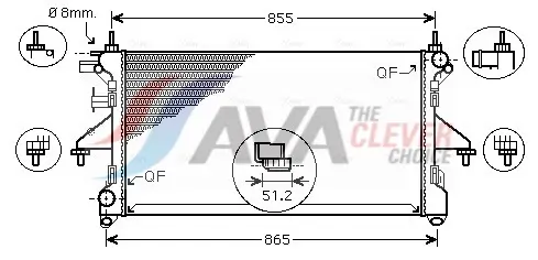 Widerstand, Innenraumgebläse AVA QUALITY COOLING OLR001 Bild Widerstand, Innenraumgebläse AVA QUALITY COOLING OLR001