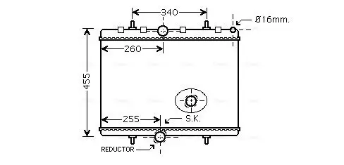 Kühler, Motorkühlung AVA QUALITY COOLING PEA2314