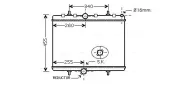 Kühler, Motorkühlung AVA QUALITY COOLING PEA2314