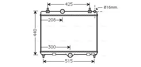 Kühler, Motorkühlung AVA QUALITY COOLING PEA2358 Bild Kühler, Motorkühlung AVA QUALITY COOLING PEA2358