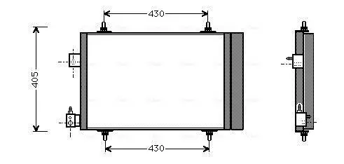 Kondensator, Klimaanlage AVA QUALITY COOLING PEA5193D