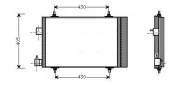 Kondensator, Klimaanlage AVA QUALITY COOLING PEA5193D