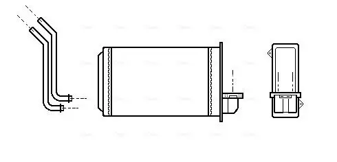 Wärmetauscher, Innenraumheizung AVA QUALITY COOLING PEA6088 Bild Wärmetauscher, Innenraumheizung AVA QUALITY COOLING PEA6088