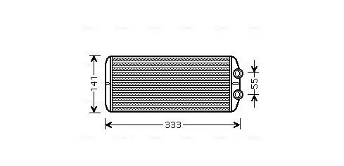 Wärmetauscher, Innenraumheizung AVA QUALITY COOLING PEA6312