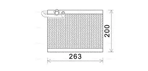 Verdampfer, Klimaanlage AVA QUALITY COOLING PEV351 Bild Verdampfer, Klimaanlage AVA QUALITY COOLING PEV351