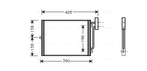 Kondensator, Klimaanlage AVA Clever Choice PRA5038 Bild Kondensator, Klimaanlage AVA Clever Choice PRA5038
