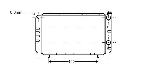 Kühler, Motorkühlung AVA Clever Choice RT2058 Bild Kühler, Motorkühlung AVA Clever Choice RT2058