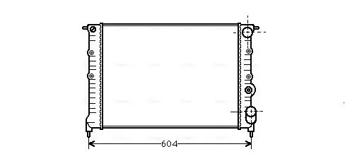 Wärmetauscher, Innenraumheizung AVA QUALITY COOLING PEA6173