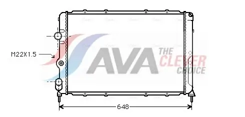 Kühler, Motorkühlung AVA QUALITY COOLING RTA2199