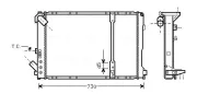Kühler, Motorkühlung AVA QUALITY COOLING RT2209