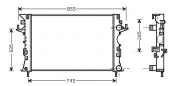 Kühler, Motorkühlung AVA QUALITY COOLING RTA2292