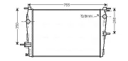 Kühler, Motorkühlung AVA QUALITY COOLING RT2458
