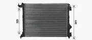 Kühler, Motorkühlung AVA QUALITY COOLING RT2645