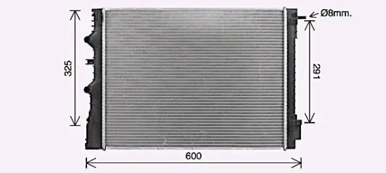Kühler, Motorkühlung AVA QUALITY COOLING RT2667 Bild Kühler, Motorkühlung AVA QUALITY COOLING RT2667
