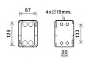 Ölkühler, Motoröl AVA QUALITY COOLING RT3631