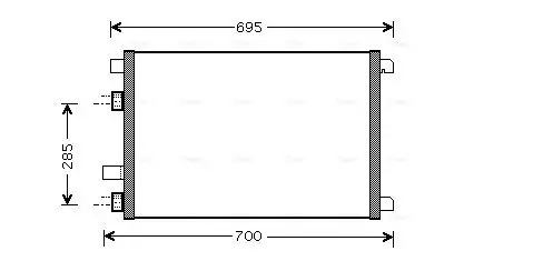 Kondensator, Klimaanlage AVA QUALITY COOLING RTA5305