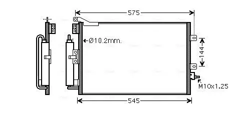 Kondensator, Klimaanlage AVA QUALITY COOLING RT5395D Bild Kondensator, Klimaanlage AVA QUALITY COOLING RT5395D