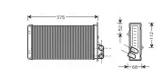 Wärmetauscher, Innenraumheizung AVA QUALITY COOLING RT6226