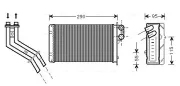 Wärmetauscher, Innenraumheizung AVA QUALITY COOLING RT6227